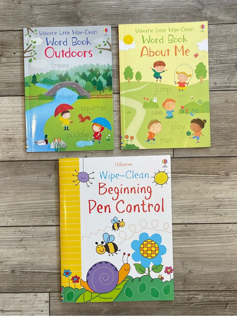 Usborne | Wipe-Clean Beginning Pen Control Books | Bundle: Set of 3